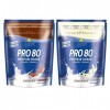 Inkospor Active Proteinshake Pro 80 Beutel 2er Mix Pack 2 x 500 g Schoko/Stracciatella, 1er Pack 1 x 1 kg 