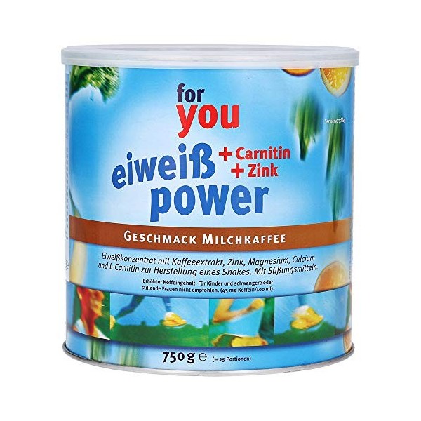 Poudre de protéines Power selon Dr. Strunz 750g - protéines multicomposants bien solubles : lactosérum, soja, lait, protéines