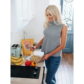 BioTechUSA Protein Oatmeal Repas fonctionnel, riche en protéines et fibres de flocons d’avoine, avec fruits secs, avec édulco...