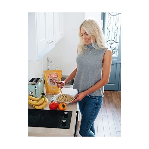 BioTechUSA Protein Oatmeal Repas fonctionnel, riche en protéines et fibres de flocons d’avoine, avec fruits secs, avec édulco...