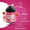 IronMaxx 100% Whey Protein Framboise – Poudre de protéines de lactosérum hydrosoluble - Riche en protéines - Contient naturel