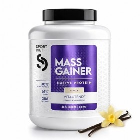 MASS GAINER VITAXTEND – Gainer Riche en Protéines & Glucides – Soutien à la Croissance Musculaire & Énergie – Vitamines B6, C...