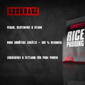 GODSRAGE Rice Pudding Instant Meal 3000 g – préparation rapide – consistance crémeuse, sans additifs artificiels – Fabriqué