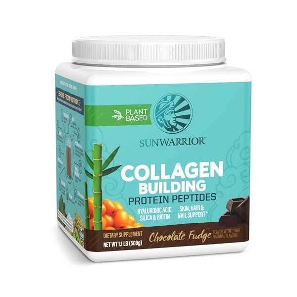 Sunwarrior Peptides de Protéine de Construction de Collagène Vanille de Tahiti pour Unisexe Supplément Diététique de 17,6 oz ...