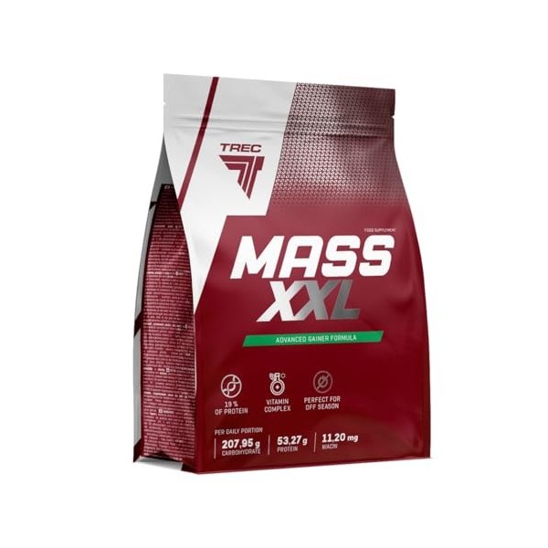 TREC Nutrition Mass XXL Banane 4800g Mélange de protéines
