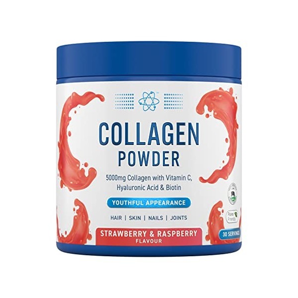 Applied Nutrition Collagen Powder, Strawberry & Raspberry - 165g Mélange de protéines