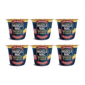 Muscle Mac Haute teneur en protéines Macaroni au fromage micro-ondes Cup, 6 Coupes