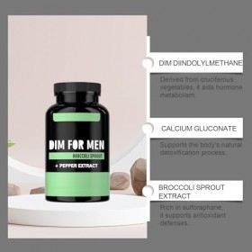 Complexe DIM pour Homme | Amélioration de la condition physique | Équilibre pour les hommes et les femmes | Végétalien, entiè