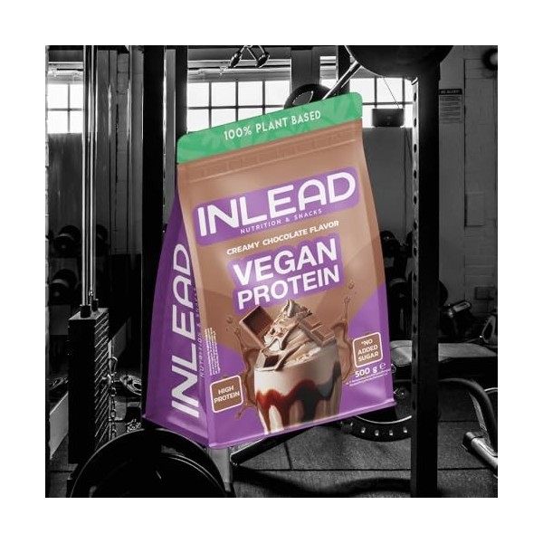 INLEAD Protéines végétaliennes - Chocolate crème - Poudre de protéines végétaliennes à consistance crémeuse - Profil optimal 