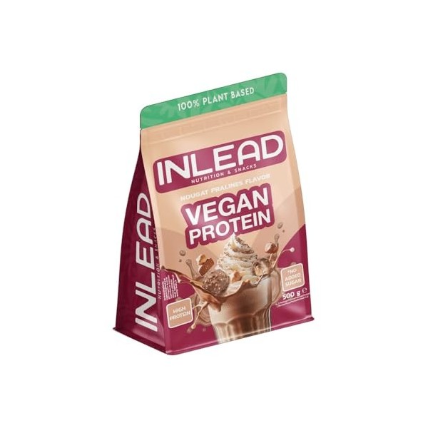 INLEAD Protéines végétaliennes - Chocolate crème - Poudre de protéines végétaliennes à consistance crémeuse - Profil optimal 