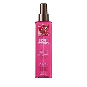 Fruit Works Rhubarb & Pomegranate Cruelty Free & Vegan Body Mist With Natural Extracts 1x 250ml