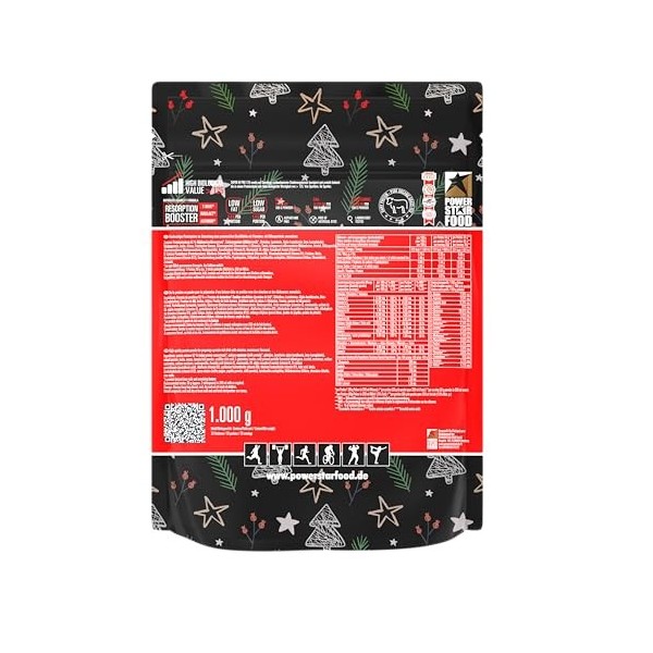 Powerstar SUPER HI PRO 128 | Poudre de protéines multi-composants 1 kg | Utilisation maximale | Poudre de protéines avec 80 %