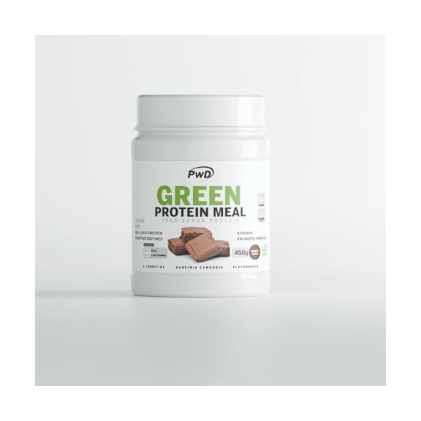 GREEN PROTEIN MEAL chocolate brownie – produit multifonction à large champ d’application, s’intègre facilement dans une routi