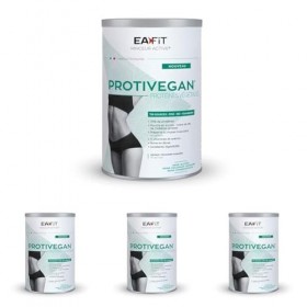 EAFIT Protivegan - Chocolat noisette - 450 g - 15 en-cas Protéines végétales - Tri sources - SANS GLUTEN - SANS COLORANT ARTI
