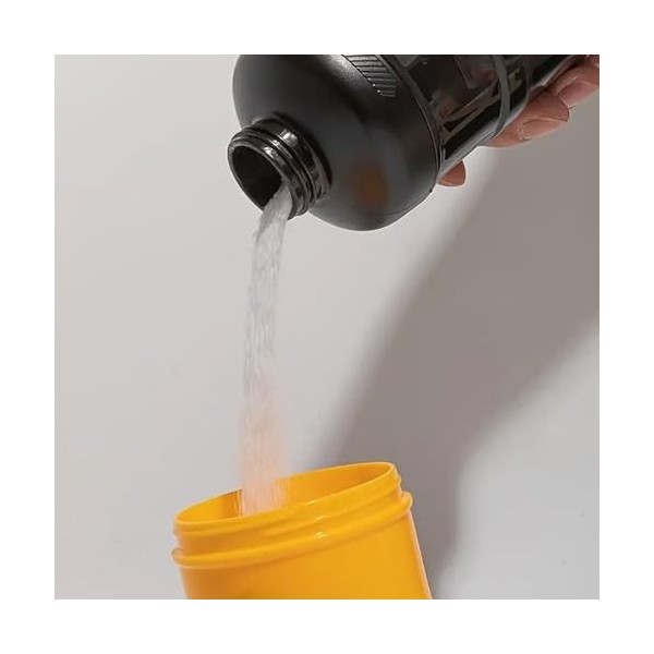 Conteneur de Poudre de Voyage,Organisateur de Compléments Avec | Pot Agitateur Portable Flacon Étanche pour Musculation Rando