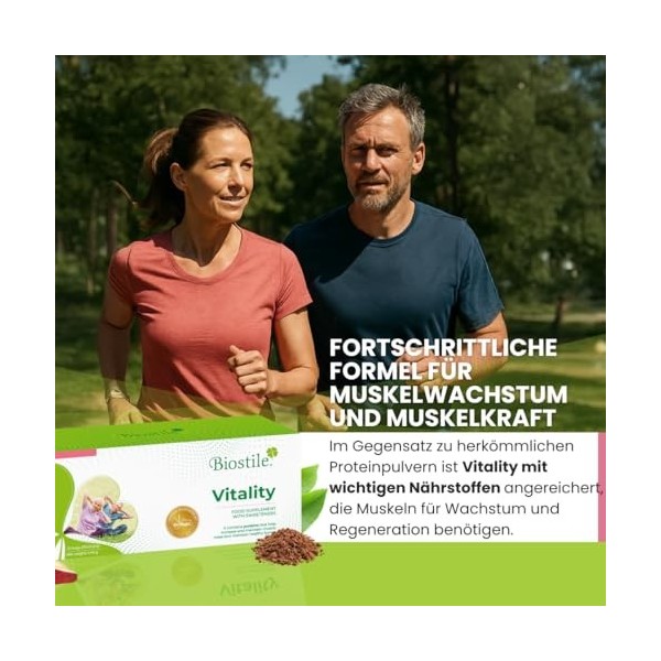 Biostile Vitality - Complexe protéiné pour augmenter la masse musculaire et améliorer la force musculaire