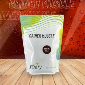 1Defy - Gainer Muscle - Gainer - Boisson hypercalorique - Protéine - Prise de masse 750g, Cola 