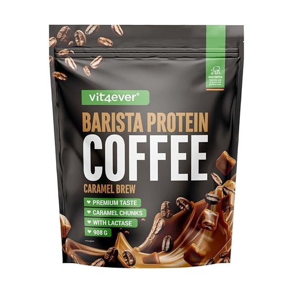 Barista Protein Coffee - Café protéiné crémeux avec jusquà 20 g de protéines par portion - Avec du vrai café & de la caféine