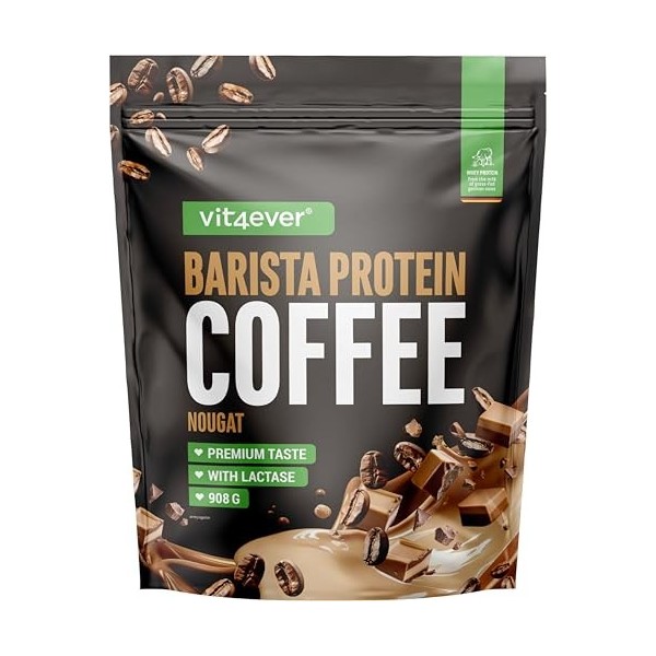 Barista Protein Coffee - Café protéiné crémeux avec jusquà 20 g de protéines par portion - Avec du vrai café & de la caféine