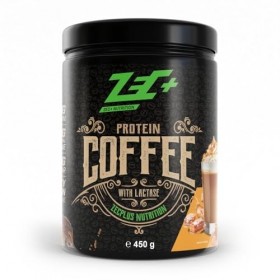 Zec+ Protein Coffee 450g Caramel salé - Aliments fonctionnels - Aliments riches en protéines Mélange de protéines