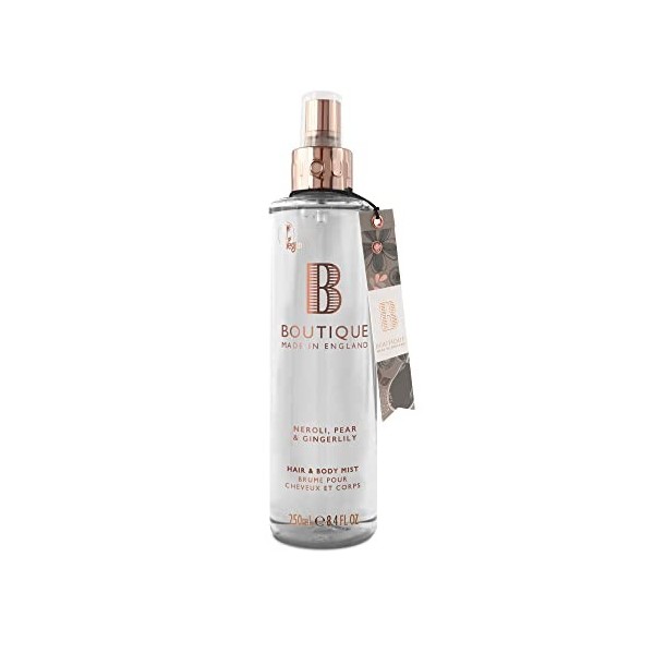 Boutique Neroli, Pear & Gingerlily Hair & Body Mist, Hydrating and Refreshing 250ml