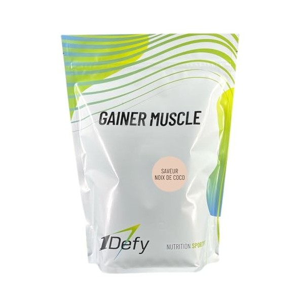 1Defy - Gainer Muscle - Gainer - Boisson hypercalorique - Protéine - Prise de masse 750g, Cookie 