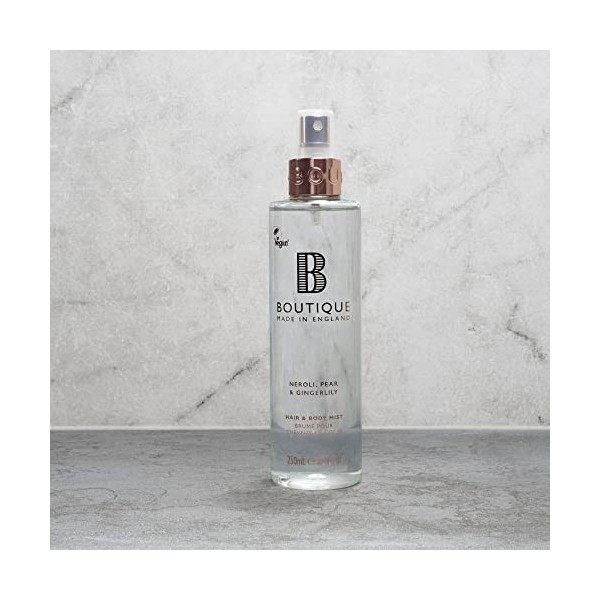 Boutique Neroli, Pear & Gingerlily Hair & Body Mist, Hydrating and Refreshing 250ml