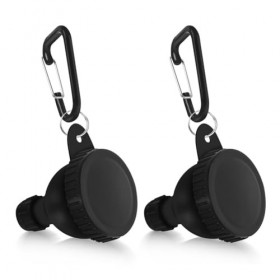 Fegtrtyoa 4 Pack Portable Protein Powder Travel Container avec Carabiner - Comprend LEntonnoir et Les Bouchons Renforcés