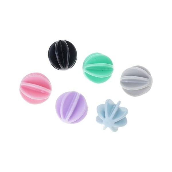 Lot de 6 sphères de mélange de protéines multicolores pour mélanger facilement dans des bouteilles de boisson mélangée de cou...