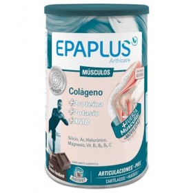 EPAPLUS Muscles - Poudre Collagène 30 Jours Chocolat Protéine Potassium HMB 504g