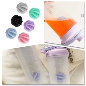Lot de 6 sphères de mélange de protéines multicolores pour un mélange fluide dans des bouteilles à secouer - Sphère de mélang...