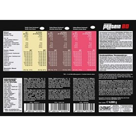 BMS Mousse professionnelle Protein 80 seau de 4 000 g à la fraise