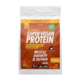 Super Vegan Protein de Chocolate & Hydne hérisson avec Digezyme 2,5kg 