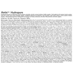 AMIX Hydropure Whey - Protéine de Lactosérum Concentrée et Hydrolysée avec Enzymes à Absorption Rapide - Pour Augmenter la Ma...