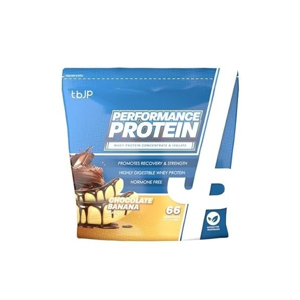 Entraîné par JP Performance Protein, Chocolat Banane - 2000 g