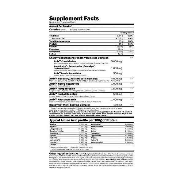 AMIX ANABOLIC MASSTER 2,2 KGS - VANILLE