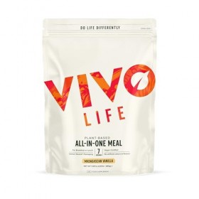 Vivo Life WHOLE - Boisson nutritive végétale - Protéines, graisses essentielles, vitamines et minéraux - 25 portions Fraise 