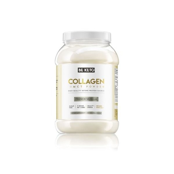Collagène Keto avec huile MCT - Vanille française 800g