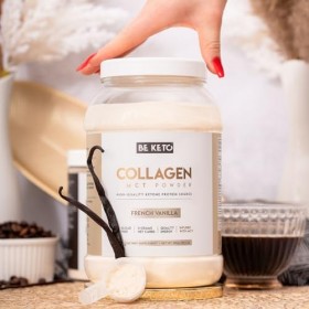 Collagène Keto avec huile MCT - Vanille française 800g