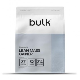 Bulk Gainer Masse Sèche, Shake protéiné en poudre, gainer lean, glutamine, Chocolat, 1 kg, 11 Portions