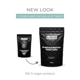 Alphatier Poudre de Protéines végétaliennes - Chocolate Brownie - vegan Protein Powder avec 72% de Protéine - Isolat de Proté