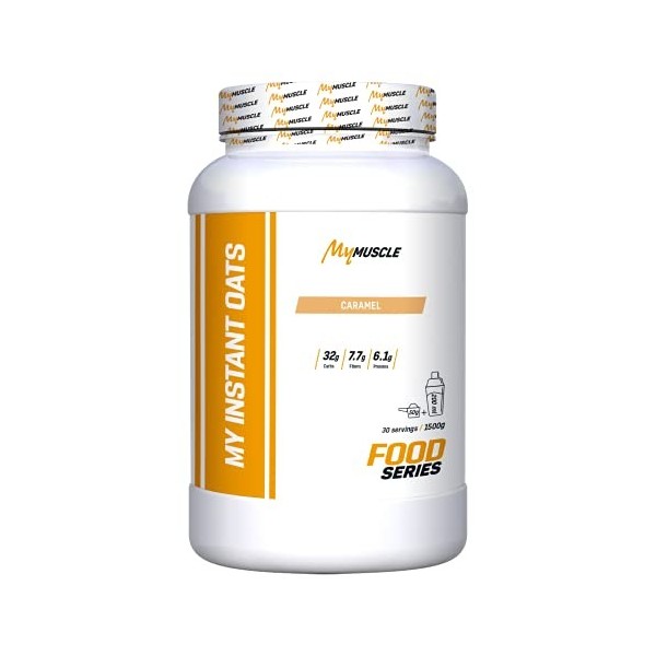 MyMUSCLE - My Instant Oats - Farine d’Avoine Micronisée en Poudre - Saveur Neutre 1,5kg - 30 Portions Mélange de protéines