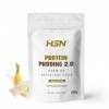 Pudding protéiné de HSN | Choco blanc-banane 500 g - 13 prises par boîte | Avec protéines de lactosérum | Très facile à prépa...