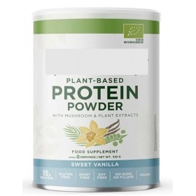 Poudre de protéine végétale aux extraits de champignons et de plantes, vanille douce, 510 g