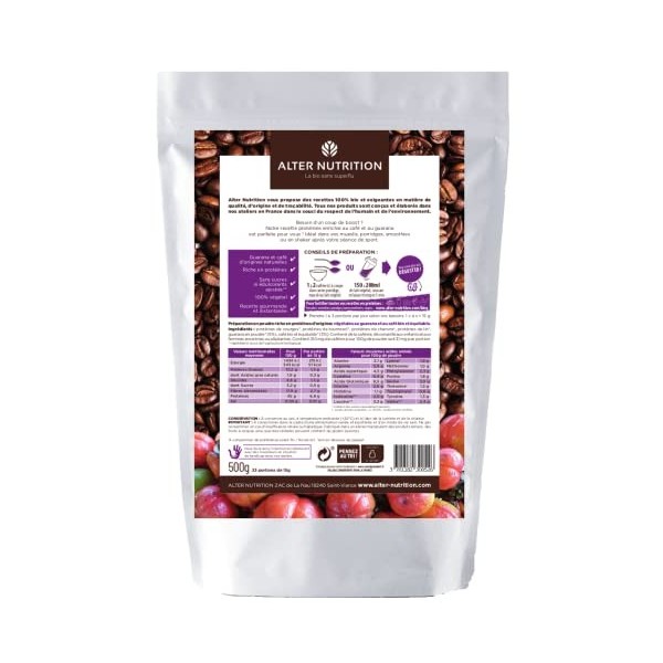 Protéines Mix Vegan Booster, Alter Nutrition, Mélange de 4 protéines végétales, Chanvre, Courge, Tournesol, Lin, associé à de...