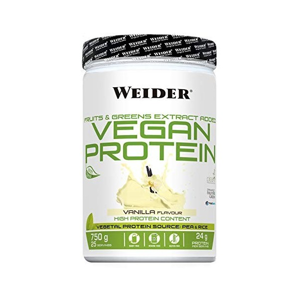 Protéines végétaliennes 750 g vanille Mélange de protéines