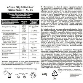 V-Protein - 240 g - Goût noisettes