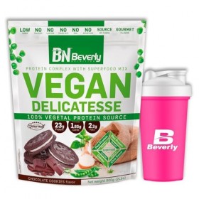 Beverly Vegan Delicatesse | Protéines de riz et de pois | 900g | Biscuit au chocolat | avec des superaliments Mélange de prot...