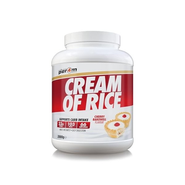 Per4m Crème de Riz Biscuit Confiture 2kg – Crème de riz goût biscuit à la confiture pour la récupération musculaire Mélange d...