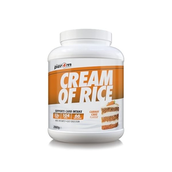 Per4m Crème de Riz Biscuit Confiture 2kg – Crème de riz goût biscuit à la confiture pour la récupération musculaire Mélange d...